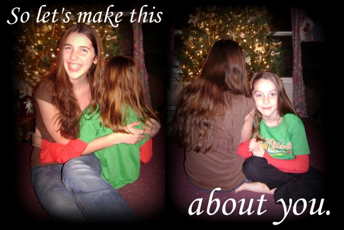 Let's make this about you.